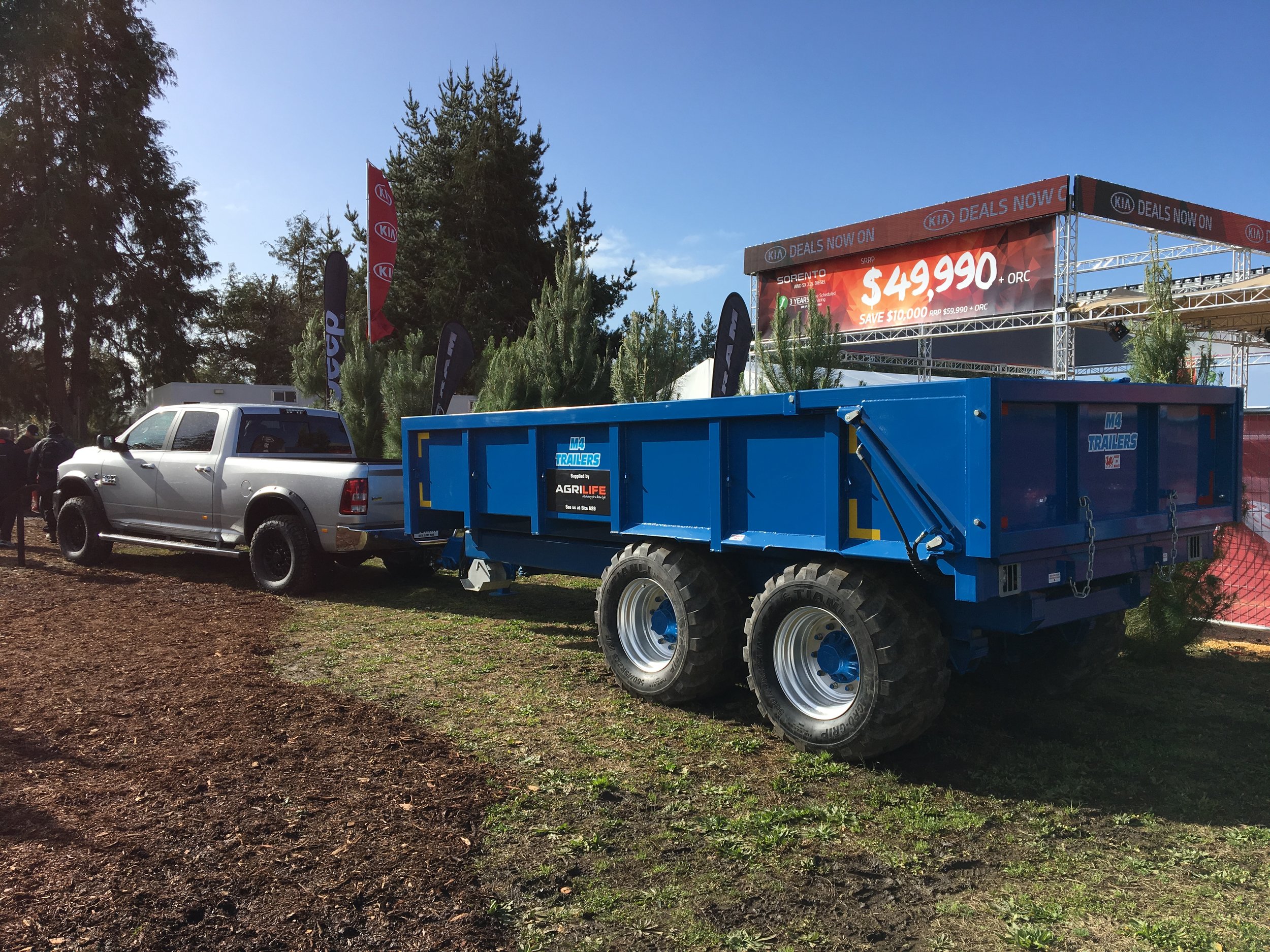 7,000kg towing capacity on show from the now right hand drive Dodge Ram.